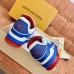 Louis Vuitton Men's LV Trainer Sneakers In Blue/White Leather Louis Vuitton Men's LV Trainer Sneakers In Blue/White Leather