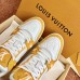 Louis Vuitton Men's LV Trainer Sneakers In Yellow Denim with Leather