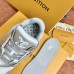 Louis Vuitton Men's LV Trainer Sneakers In White/Grey Leather Louis Vuitton Men's LV Trainer Sneakers In White/Grey Leather