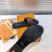 Louis Vuitton Lock It Flat Mules In Monogram Canvas Louis Vuitton Lock It Flat Mules In Monogram Canvas