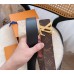 Louis Vuitton LV Shake 40mm Reversible Belt In Monogram Canvas M0452V Louis Vuitton LV Shake 40mm Reversible Belt In Monogram Canvas M0452V