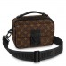 Louis Vuitton S Lock Messenger In Monogram Macassar Canvas M45806