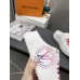 Louis Vuitton Time Out Open Back Sneakers with Fuchsia Printed Louis Vuitton Time Out Open Back Sneakers with Fuchsia Printed