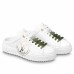 Louis Vuitton Time Out Open Back Sneakers with Green Printed Louis Vuitton Time Out Open Back Sneakers with Green Printed