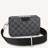 Louis Vuitton Alpha Wearable Wallet In Damier Graphite Canvas N60418