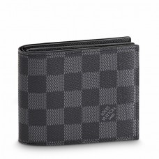 Louis Vuitton Amerigo Wallet In Damier Graphite Canvas N60053
