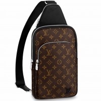 Louis Vuitton Avenue Sling Bag In Monogram Macassar Canvas M46327 Louis Vuitton Avenue Sling Bag In Monogram Macassar Canvas M46327