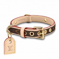 Louis Vuitton Baxter Dog Collar PM In Monogram Canvas M58072 Louis Vuitton Baxter Dog Collar PM In Monogram Canvas M58072