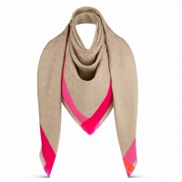 Louis Vuitton Beige On The Edge Monogram Shawl M76371 Louis Vuitton Beige On The Edge Monogram Shawl M76371