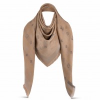 Louis Vuitton Beige So Shine Monogram Shawl M76337 Louis Vuitton Beige So Shine Monogram Shawl M76337
