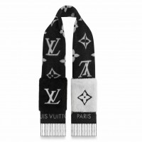 Louis Vuitton Black Cold Reykjavik Scarf M74353 Louis Vuitton Black Cold Reykjavik Scarf M74353