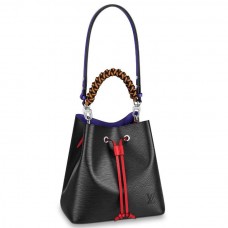 Louis Vuitton Black Epi Neonoe Bag With Braided Handle M53916 Louis Vuitton Black Epi Neonoe Bag With Braided Handle M53916