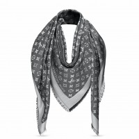 Louis Vuitton Black Monogram Denim Shawl M71378 Louis Vuitton Black Monogram Denim Shawl M71378