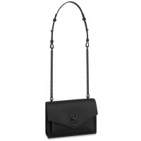 Louis Vuitton Black Mylockme BB Bag with Blakc Hardware M55848 Louis Vuitton Black Mylockme BB Bag with Blakc Hardware M55848