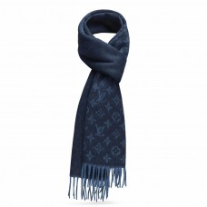 Louis Vuitton Blue Monogram Gradient Scarf M70257 Louis Vuitton Blue Monogram Gradient Scarf M70257