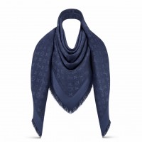 Louis Vuitton Blue Monogram Shawl M72412 Louis Vuitton Blue Monogram Shawl M72412