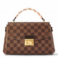 Louis Vuitton Braided Croisette Bag In Damier Ebene Canvas N40451 Louis Vuitton Braided Croisette Bag In Damier Ebene Canvas N40451