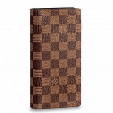 Louis Vuitton Brazza Wallet In Damier Ebene Canvas N60017