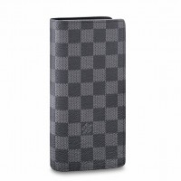 Louis Vuitton Brazza Wallet In Damier Graphite Canvas N62665 Louis Vuitton Brazza Wallet In Damier Graphite Canvas N62665