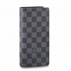 Louis Vuitton Brazza Wallet In Damier Graphite Canvas N62665