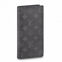 Louis Vuitton Brazza Wallet In Monogram Eclipse Canvas M61697 Louis Vuitton Brazza Wallet In Monogram Eclipse Canvas M61697