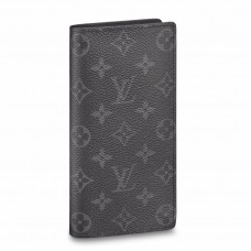 Louis Vuitton Brazza Wallet In Monogram Eclipse Canvas M61697 Louis Vuitton Brazza Wallet In Monogram Eclipse Canvas M61697