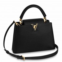 Louis Vuitton Capucines BB Bag in Black Taurillon Leather M94755 Louis Vuitton Capucines BB Bag in Black Taurillon Leather M94755