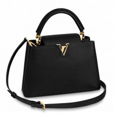Louis Vuitton Capucines BB Bag in Black Taurillon Leather M94755 Louis Vuitton Capucines BB Bag in Black Taurillon Leather M94755