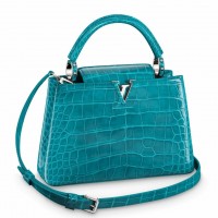 Louis Vuitton Capucines BB Bag In Crocodile-embossed Leather N91698 Louis Vuitton Capucines BB Bag In Crocodile-embossed Leather N91698