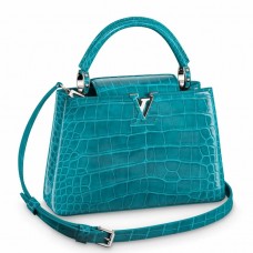 Louis Vuitton Capucines BB Bag In Crocodile-embossed Leather N91698 Louis Vuitton Capucines BB Bag In Crocodile-embossed Leather N91698