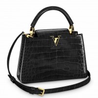 Louis Vuitton Capucines BB Bag In Crocodile-embossed Leather N92173 Louis Vuitton Capucines BB Bag In Crocodile-embossed Leather N92173