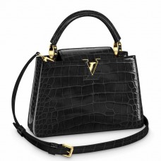 Louis Vuitton Capucines BB Bag In Crocodile-embossed Leather N92173 Louis Vuitton Capucines BB Bag In Crocodile-embossed Leather N92173