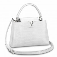 Louis Vuitton Capucines BB Bag In Crocodile-embossed Leather N93691 Louis Vuitton Capucines BB Bag In Crocodile-embossed Leather N93691