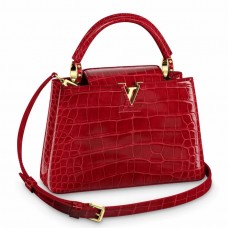Louis Vuitton Capucines BB Bag In Crocodile-embossed Leather N93992 Louis Vuitton Capucines BB Bag In Crocodile-embossed Leather N93992