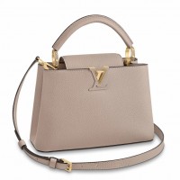 Louis Vuitton Capucines BB Bag in Galet Taurillon Leather M94634 Louis Vuitton Capucines BB Bag in Galet Taurillon Leather M94634