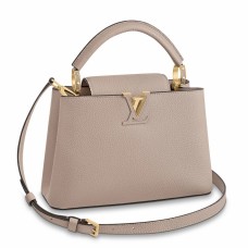 Louis Vuitton Capucines BB Bag in Galet Taurillon Leather M94634 Louis Vuitton Capucines BB Bag in Galet Taurillon Leather M94634