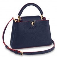 Louis Vuitton Capucines BB Bag in Navy Taurillon Leather M52693 Louis Vuitton Capucines BB Bag in Navy Taurillon Leather M52693