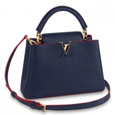 Louis Vuitton Capucines BB Bag in Navy Taurillon Leather M52693 Louis Vuitton Capucines BB Bag in Navy Taurillon Leather M52693