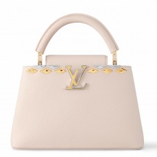 Louis Vuitton Capucines BB Bag in Quartz Taurillon Leather M11964 Louis Vuitton Capucines BB Bag in Quartz Taurillon Leather M11964