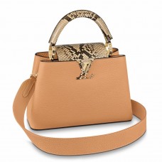 Louis Vuitton Capucines BB Bag with Python Leather N80741 Louis Vuitton Capucines BB Bag with Python Leather N80741