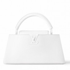 Louis Vuitton Capucines East-West MM Bag in White Leather M23948 Louis Vuitton Capucines East-West MM Bag in White Leather M23948