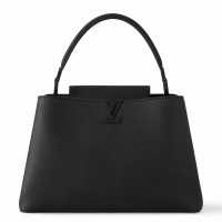 Louis Vuitton Capucines GM Souple Bag in Black Matte Leather M24880 Louis Vuitton Capucines GM Souple Bag in Black Matte Leather M24880