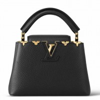 Louis Vuitton Capucines Mini Bag with Metallic Monogram Flowers M56669 Louis Vuitton Capucines Mini Bag with Metallic Monogram Flowers M56669