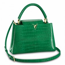 Louis Vuitton Capucines MM Bag In Crocodile-embossed Leather N92968 Louis Vuitton Capucines MM Bag In Crocodile-embossed Leather N92968