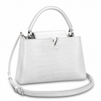 Louis Vuitton Capucines MM Bag In Crocodile-embossed Leather N93716 Louis Vuitton Capucines MM Bag In Crocodile-embossed Leather N93716