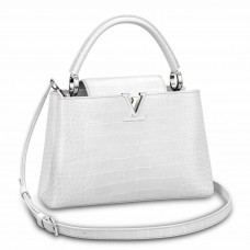 Louis Vuitton Capucines MM Bag In Crocodile-embossed Leather N93716 Louis Vuitton Capucines MM Bag In Crocodile-embossed Leather N93716