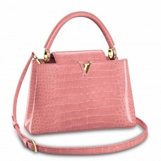 Louis Vuitton Capucines MM Bag In Crocodile-embossed Leather N94260 Louis Vuitton Capucines MM Bag In Crocodile-embossed Leather N94260