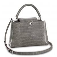 Louis Vuitton Capucines MM Bag In Crocodile-embossed Leather N99417 Louis Vuitton Capucines MM Bag In Crocodile-embossed Leather N99417