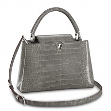 Louis Vuitton Capucines MM Bag In Crocodile-embossed Leather N99417 Louis Vuitton Capucines MM Bag In Crocodile-embossed Leather N99417