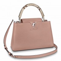 Louis Vuitton Capucines MM Bag with Python Leather Handle N92801 Louis Vuitton Capucines MM Bag with Python Leather Handle N92801
